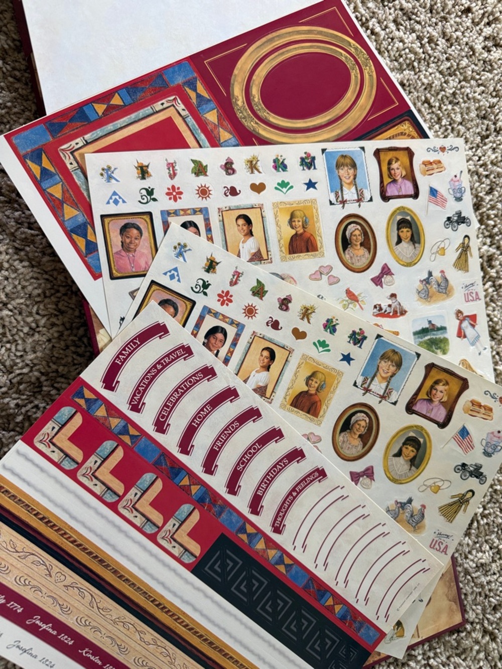 Memories of an American Girl Memory Book - Burgundy Cover - Picture 7 of 7
